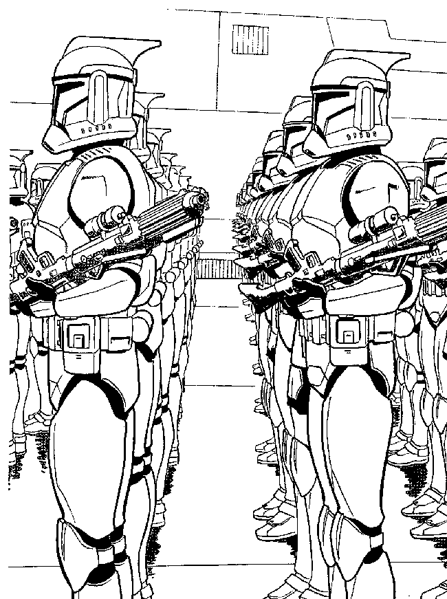Plansa de colorat cu Star Wars 15 17